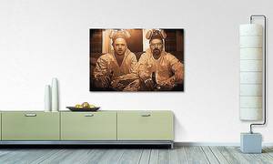 Quadro Breaking Bad Abete massello / Tessuto misto - 80 x 120 cm