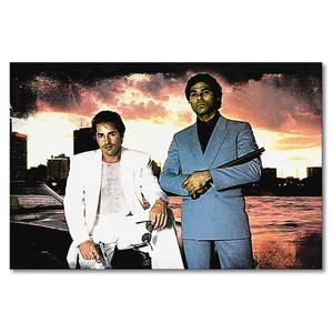Afbeelding Miami Vice massief sparrenhout/textielmix - 80 x 120 cm