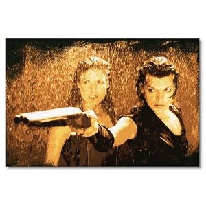 Quadro Resident Evil Abete massello / Tessuto misto - 80 x 120 cm