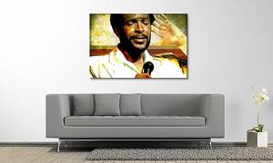 Leinwandbild Marvin Gaye Fichte Massiv / Mischgewebe - 80 x 120 cm