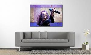 Quadro Ronnie Jamesdio Abete massello / Tessuto misto - 80 x 120 cm