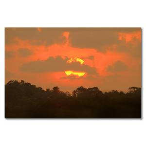 Quadro Indian Sundown Abete massello / Tessuto misto - 80 x 120 cm