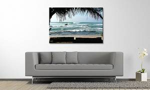 Leinwandbild Pacific Waves Fichte Massiv / Mischgewebe - 80 x 120 cm