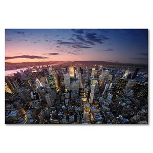 Leinwandbild Big Apple Fichte Massiv / Mischgewebe - 80 x 120 cm - Multicolor