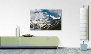 Quadro Himalaya Abete massello / Tessuto misto - 80 x 120 cm - Multicolore