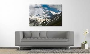 Quadro Himalaya Abete massello / Tessuto misto - 80 x 120 cm - Multicolore