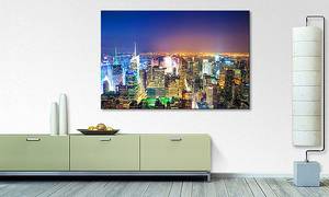 Leinwandbild Manhattan New York Fichte Massiv / Mischgewebe - 80 x 120 cm