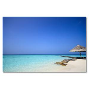 Quadro Maledives Beach Abete massello / Tessuto misto - 80 x 120 cm