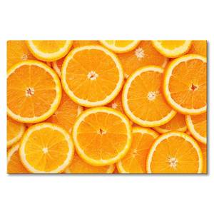Leinwandbild Oranges Fichte Massiv / Mischgewebe - 80 x 120 cm
