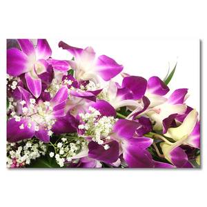 Afbeelding Orchid Blossoms massief sparrenhout/textielmix - 80 x 120 cm