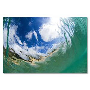 Leinwandbild Underwater Sky Fichte Massiv / Mischgewebe - 80 x 120 cm - Multicolor