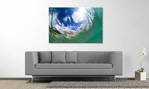 Leinwandbild Underwater Sky Fichte Massiv / Mischgewebe - 80 x 120 cm - Multicolor