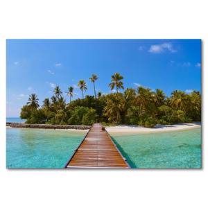 Quadro Tropical Way Abete massello / Tessuto misto - 80 x 120 cm