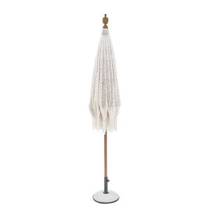 Parasol MACRAME Manguier / Coton - Marron / Crème