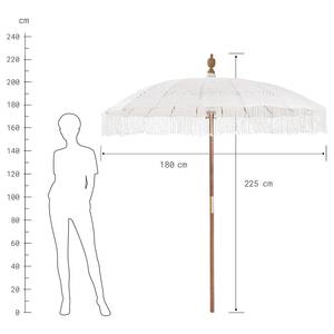 Parasol MACRAME Manguier / Coton - Marron / Crème