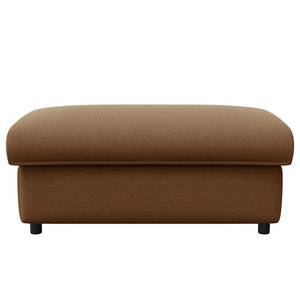 Gestoffeerde hocker FIDELIA Geweven stof Mava: Caramel / Bruin / Beige gemêleerd - Breedte: 100 cm