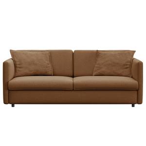 3-Sitzer Sofa FIDELIA Webstoff Mava: Karamell / Braun / Beige meliert