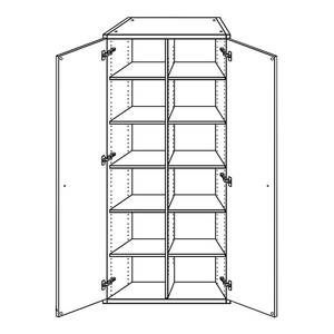 Combi-dossierkast Emporio VII Mat grijs