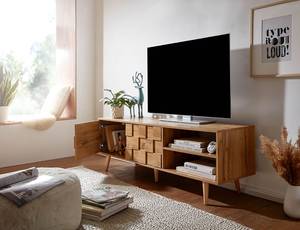 Tv-meubel Timbues spaanplaat/deels massief eikenhout