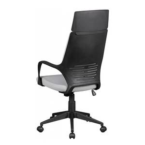 Chaise de bureau pivotante Tauer Microfibre - Gris / Noir - Gris / Noir