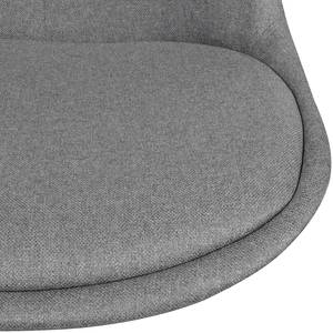 Chaise de bureau pivotante Döbern Microfibre - Gris - Gris