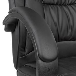 Chaise de bureau pivotante Leuthen Imitation cuir - Noir