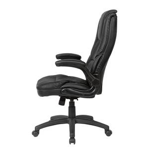 Chaise de bureau pivotante Eichow Imitation cuir - Noir