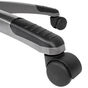 Chaise de bureau pivotante Hornow Imitation cuir - Noir