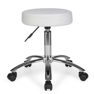 Tabouret pivotant Steinreich Microfibre - Blanc