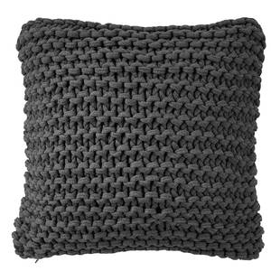 Coussin SOFT NEEDLE Coton / polyester - Anthracite