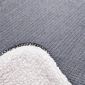 Micro Vlies Decke HOME ZONE Polyester - Schwarz / Weiß