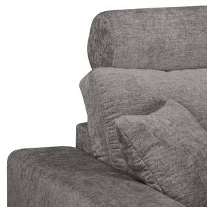 Ecksofa Arietta mit Longchair Webstoff Cieli: Grau - Longchair davorstehend links