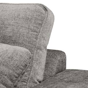 Ecksofa Arietta mit Longchair Webstoff Cieli: Grau - Longchair davorstehend links