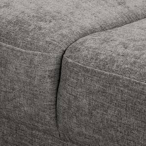 Ecksofa Arietta mit Longchair Webstoff Cieli: Grau - Longchair davorstehend links