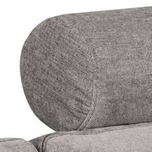 Ecksofa Arietta mit Longchair Webstoff Cieli: Grau - Longchair davorstehend rechts