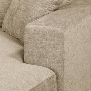 Ecksofa Arietta mit Longchair Webstoff Cieli: Beige - Longchair davorstehend rechts