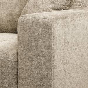 Ecksofa Arietta mit Longchair Webstoff Cieli: Beige - Longchair davorstehend links