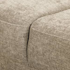 Ecksofa Arietta mit Longchair Webstoff Cieli: Beige - Longchair davorstehend links