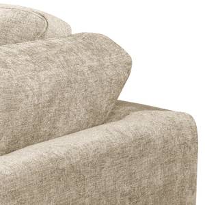 Wohnlandschaft Arietta Webstoff Cieli: Beige - Longchair davorstehend links