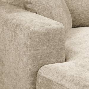 Wohnlandschaft Arietta Webstoff Cieli: Beige - Longchair davorstehend links