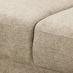 Wohnlandschaft Arietta Webstoff Cieli: Beige - Longchair davorstehend links