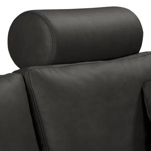 Wohnlandschaft Arietta Microfaser Gardi: Schwarz - Longchair davorstehend rechts