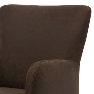 Fauteuil Purling Microvezel Medea: Donkerbruin