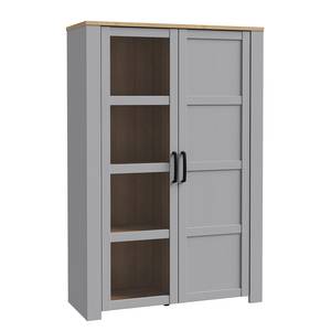 Vitrinenschrank Vassia 106 cm Hellgrau