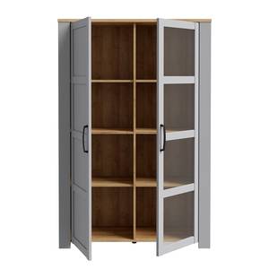 Vitrinenschrank Vassia 106 cm Hellgrau