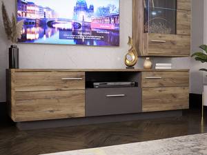 TV-Lowboard Jumapo Braun - Holzwerkstoff - 180 x 49 x 52 cm