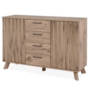 Dressoir Wragby spaanplaat - Zweeds-eikenhouten look - Breedte: 127 cm