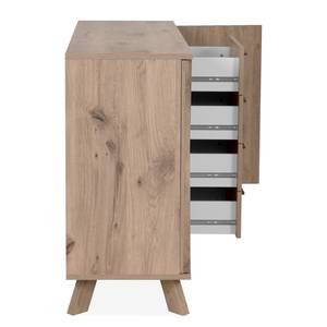 Sideboard Wragby Spanplatte - Schwedeneiche Dekor - Breite: 127 cm