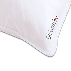 Coussin DeLuxe 30 Plumes / Duvet / Coton - Blanc - 40 x 80 cm