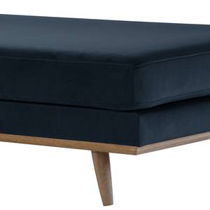 Banc capitonné BOVLUND Velours Sadia: Bleu foncé